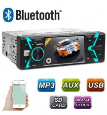 Radio MP3 MP5 Player Auto 1DIN cu Bluetooth, Handsfree, USB, Telecomanda, Ecran LCD, Putere 4x50W foto