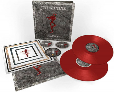 Jethro Tull RokFlote, Ltd. Deluxe dark red LP+CD+Bluray Artbook 2 artprints, 2vinyl+2cd+bluray foto