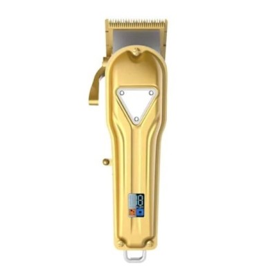 Aparat de tuns profesional FOXMAG24, carcasa metal, afisaj LED, 4 distantiere, auriu foto