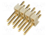 Conector PCB-PCB SAMTEC HTSW soclu tată 8 pini drept THT 2,54mm aurit