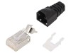 Conector RJ45 Ecranat Aurit Cat 6a WEIDM&Uuml;LLER 8p8c Montare Cablu