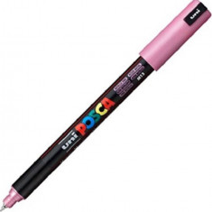 Marker Posca PC-1MR varf extra fin metalic 0 7 mm roz metalizat