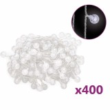 vidalXL Ghirlanda luminoasa, 400 LED-uri, alb rece, 8 functii, 40 m