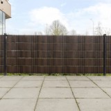 VidaXL Paravan pentru balcon 5 buc. maro și negru 255x19 cm poliratan