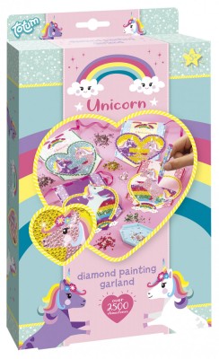 Set creativ DIY cu diamante - unicorni cu slipici foto