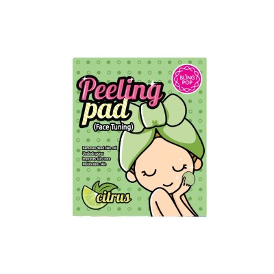 Blingpop Citrus Face Tuning Peeling Pad Tampon de peeling pentru curatarea fetei cu citrice 7 ml foto
