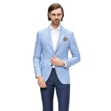 Sacou barbati casual bleu S031
