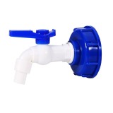 Ventil de gradina Strend Pro 3/4, 116 mm, cu adaptor pentru rezervor IBC, PVC