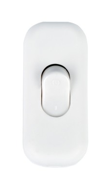 Intrerupator pe fir Hoff Line, 2A, 250V, alb foto