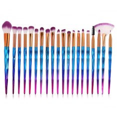Set pensule machiaj, 20 piese, 18-20,5cm, multicolor