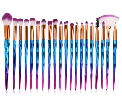 Set pensule machiaj, 20 piese, 18-20,5cm, multicolor foto
