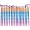 Set pensule machiaj, 20 piese, 18-20,5cm, multicolor