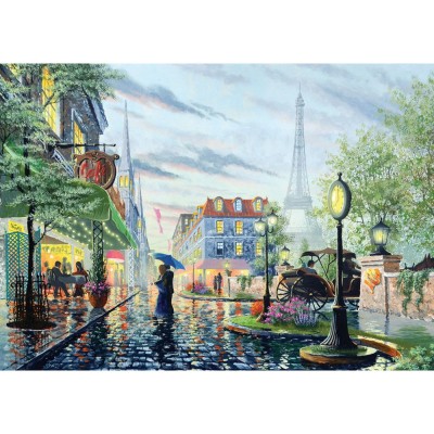 Puzzle 2000 piese - Summer Rain, Paris foto