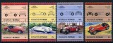 Tuvalu Funafuti 1984 Cars, Automobiles, 4 pairs, MNH AJ.021, Nestampilat