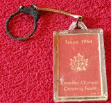 Breloc (vechi) - Olimpiada Tokyo 1964 - Comitetul Olimpic din Canada Caiac-Canoe