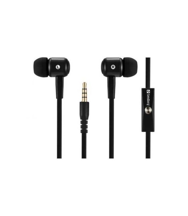 Casti audio in-ear cu fir Sandberg 125-62 microfon negru