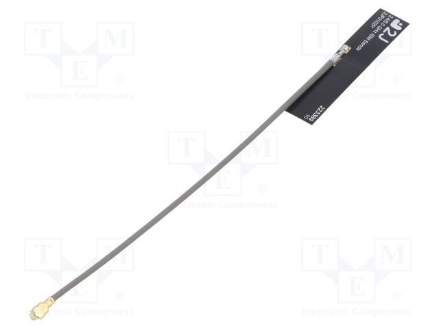 Antenă WiFi 2,2dBi 2J Antennas pentru cablu, 2410-2490MHz, 4920-7125MHz