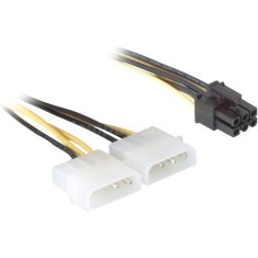 CABLU alimentare GEMBIRD, adaptor Molex la PCI-E, 2 x Molex la 1 x 6 pin PCI-E, &quot;CC-PSU-6&quot; (timbru verde 0.08 lei)