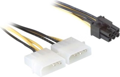 CABLU alimentare GEMBIRD, adaptor Molex la PCI-E, 2 x Molex la 1 x 6 pin PCI-E, &amp;quot;CC-PSU-6&amp;quot; (timbru verde 0.08 lei) foto