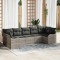 vidaXL Set de canapele pentru grădină 7 pcs Gri deschis Rattan poli 3345852