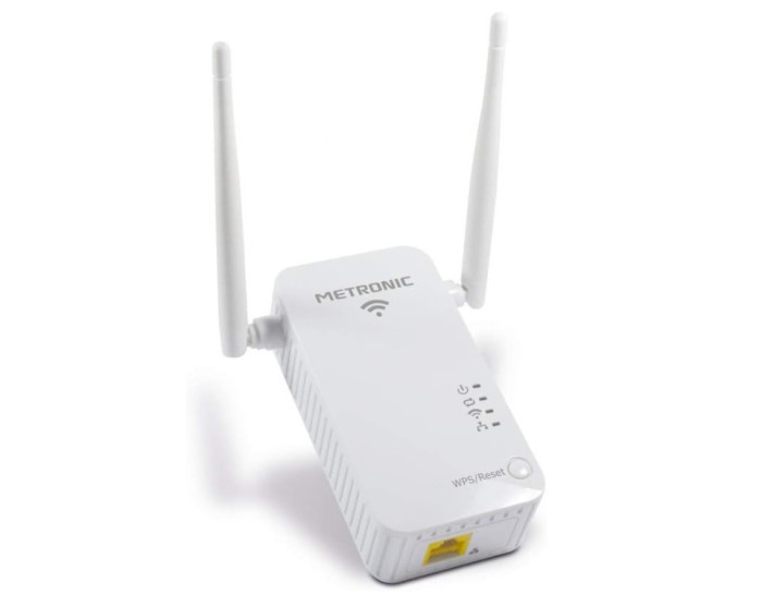 Range extender Metronic 495432 WiFi, 300 Mbps, Alb - RESIGILAT