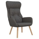 Cumpara ieftin Scaun de relaxare, gri inchis, material textil