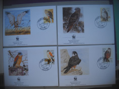 HOPCT PLIC S FDC 1854 MALTA PASARI DE PRADA MIGRATOARE 1991 -SET 4 FDC FAUNA-WWF foto