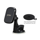 Incarcator Auto Wireless Pitaka MagEZ QI Suction Cup, Fast Wireless (10W / 7.5W), Magnetic, Fibra Aramida, Negru CMS3001Q