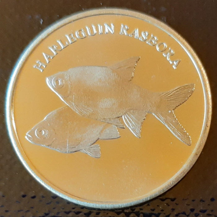 Maluku Islands 5 rupie 2017 UNC Peste Harlequin rasbora