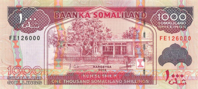 SOMALILAND █ bancnota █ 1000 Shillings █ 2014 █ P-20c █ UNC █ necirculata foto