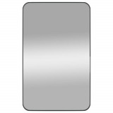 Oglindă de perete, negru, 50x80 cm, dreptunghiulară