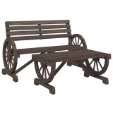 Cumpara ieftin Set mobilier de gradina, 2 piese, lemn masiv de brad