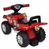 ATV ride-on rosu pentru copii, cu sunet si lumina