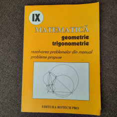 Matematica. Geometrie si trigonometrie clasa a IX-a. Rezolvarea problemelor