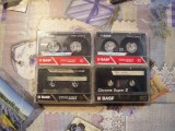 LOT de 4 casete audio BASF pentru inregistrat: 2 de 90 minute CrO2 si 2 normale de 90 minute (2)