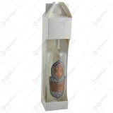 Sticla dreapta cu gat inalt is ingust. cu decor embosat &ndash; 50 &ndash; La multi ani!