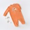 Salopeta Curcubeu cu maneca lunga si botosei din 80%bumbac organic si 20% poliester - Portocaliu, BabyCosy (Marime: 3-6 Luni)