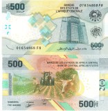 Statele Central Africane 500 Franci 2020-22 Hibrid Polimer P-New UNC