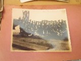 militari an 1936 in portul braila langa docuri dim 11x9cm
