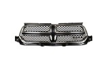 Grila masca radiator Dodge Durango, 2014-, Fata, cu ornament cromat; negru, Aftermarket, Rapid