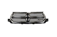 Grila masca radiator Dodge Durango, 2014-, Fata, cu ornament cromat; negru, Aftermarket