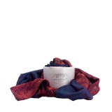 Cumpara ieftin Eșarfă Mătase Naturală Venezia Unisex Bordeaux Bleumarin 185x65cm, Dublă Față, Handmade Italia