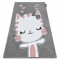 Covor PETIT KITTY pisică gri, 200x290 cm
