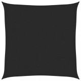 Cumpara ieftin Panza parasolar, negru, 3,6 x 3,6 m, HDPE, 160 g/m&sup2;