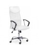 Scaun birou HM Vire, Mesh, Ergonomic, Tetiera cu piele ecologica, Inaltime ajustabila, Mecanism balansare, Rotire 360 ˚, 100 Kg, Alb