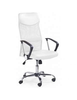 Scaun birou HM Vire, Mesh, Ergonomic, Tetiera cu piele ecologica, Inaltime ajustabila, Mecanism balansare, Rotire 360 ˚, 100 Kg, Alb foto