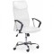 Scaun birou HM Vire, Mesh, Ergonomic, Tetiera cu piele ecologica, Inaltime ajustabila, Mecanism balansare, Rotire 360 ˚, 100 Kg, Alb