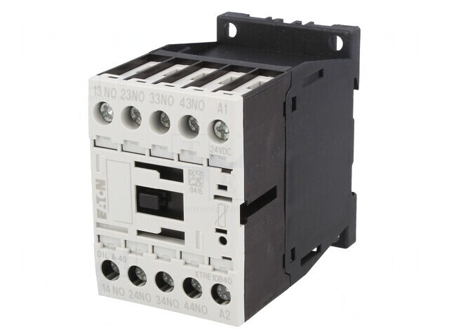 Contactor 4-poli 24VDC 4A pentru şină DIN