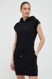 Dkny rochie culoarea negru, mini, drept