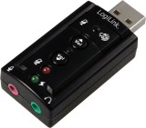 PLACA de SUNET Logilink, extern, 7.1, interfata USB 2.0, conectori 3.5 mm jack, &quot;UA0078&quot; (timbru verde 0.18 lei)